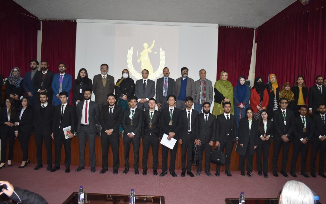 Muhammad, Sabtain, and Abdullah attend Bahria National Moot Court Competition 2023